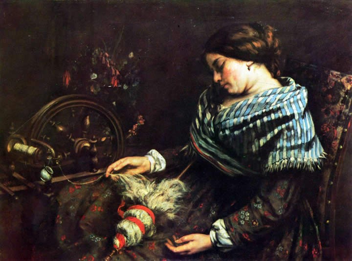 Gustave Courbet Sleeping woman